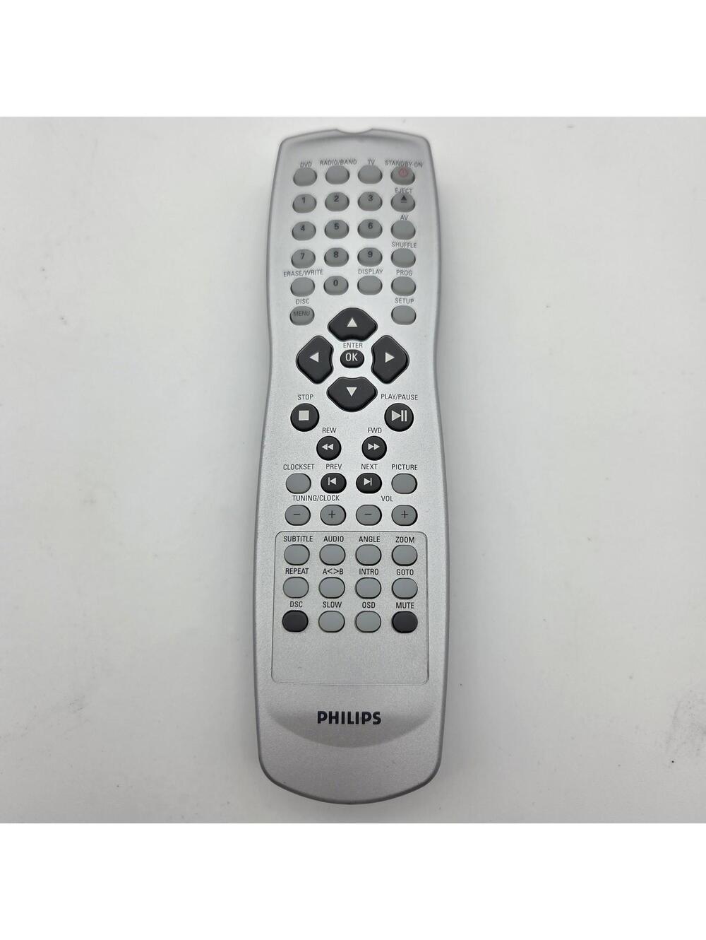 OEM Philips RC1145106CD Remote Control DVD/TV/Clock/Radio AJL700/800 - Tested